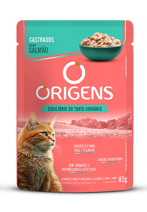 Sache Origens Gato Castrado Salmao 85g