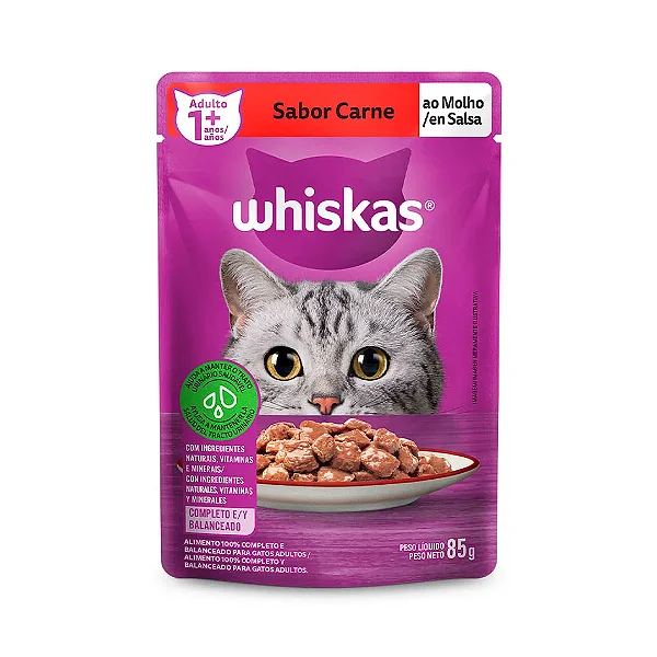 WHISKAS SACHE CARNE 85 GR