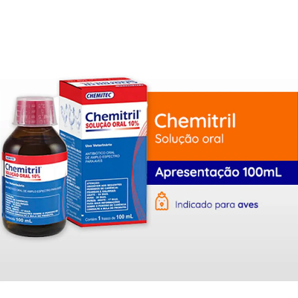 CHEMITRIL ORAL 10% 100ML - ENROFLOXACINO