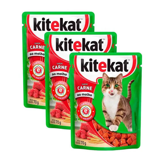 SACHE KITEKAT CAT CARNE 70G