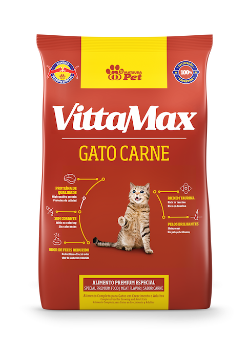 RACAO VITTAMAX GATO CARNE 3 KG