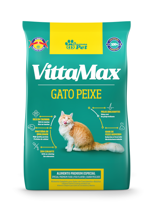RACAO VITTAMAX GATO PEIXE 3 KG