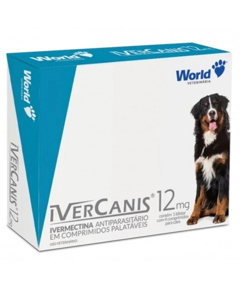 IVERCANIS 12mg COM 4 COMPRIMIDO (Ivermectina)
