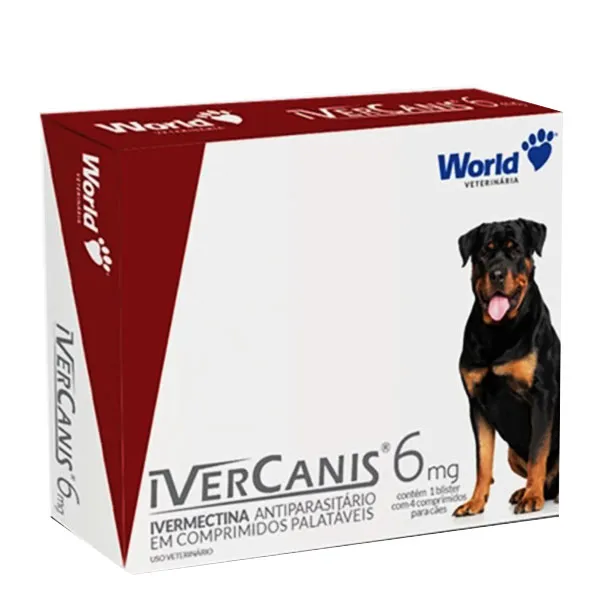IVERCANIS 6mg COM 4 COMPRIMIDO (Ivermectina)