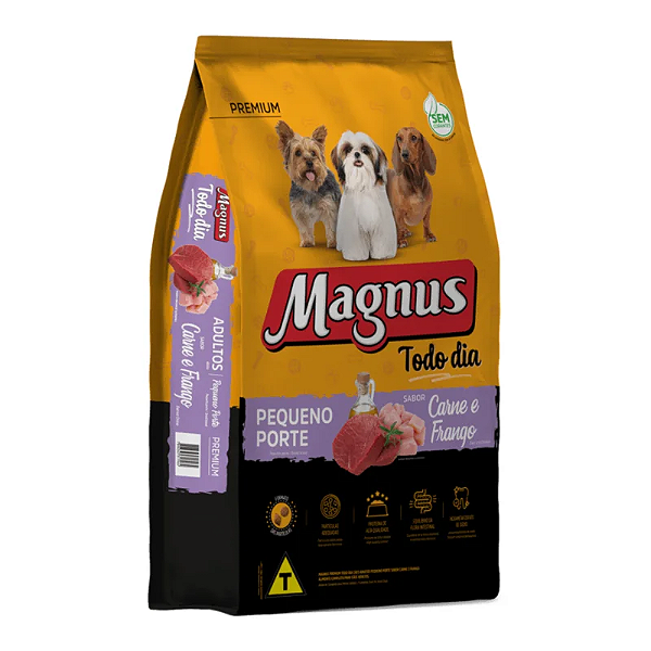RACAO MAGNUS PREMIUM AD TODO DIA PEQ PORTE 15KG