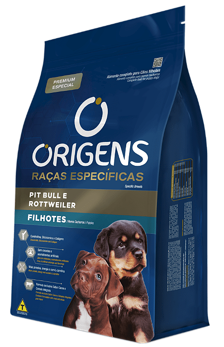 RACAO ORIGENS FILHOTE PIT BULL/ROTTW 15KG
