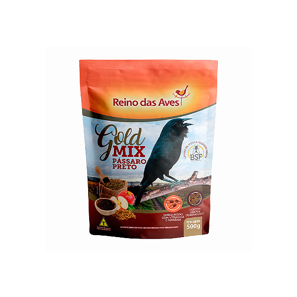 PASSARO PRETO GOLD MIX 500G