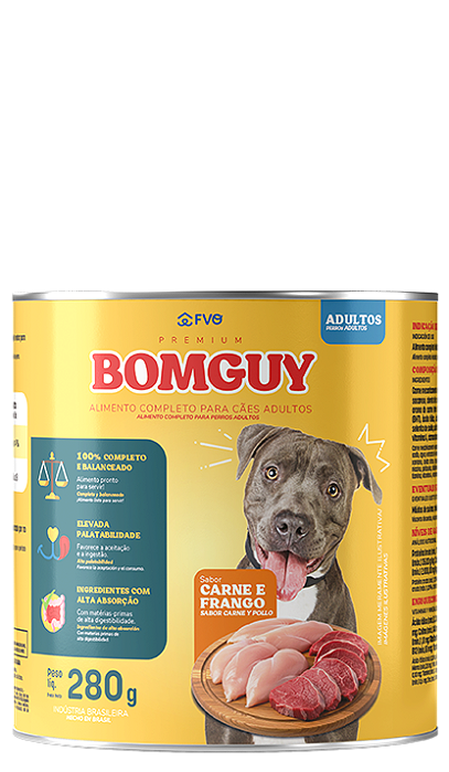 BOMGUY AD LATA 280G (FRANGO E CARNE)