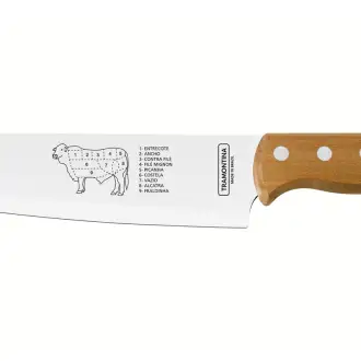 FACA CARNE INOX 8" CHURRASCO TRAMONTINA