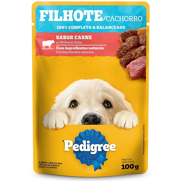 SACHE PEDIGREE FILHOTE CARNE 100G