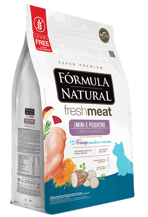 RACAO FORMULA NATURAL FRESH MEAT FILHOTE MINI/PQ 1KG