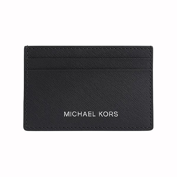 Porta-Cartões Masculino Michael Kors Preto em Couro Saffiano