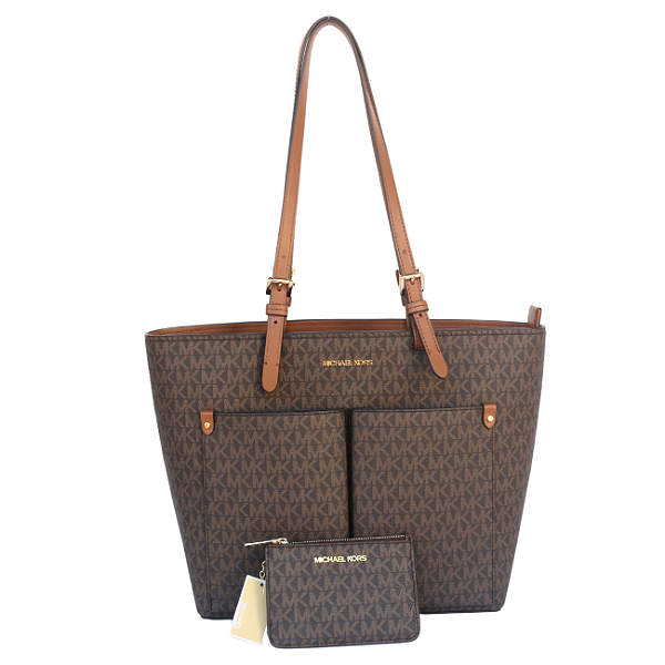 Bolsa Michael Kors (Modelo Tote) + Porta Cartões - Marrom