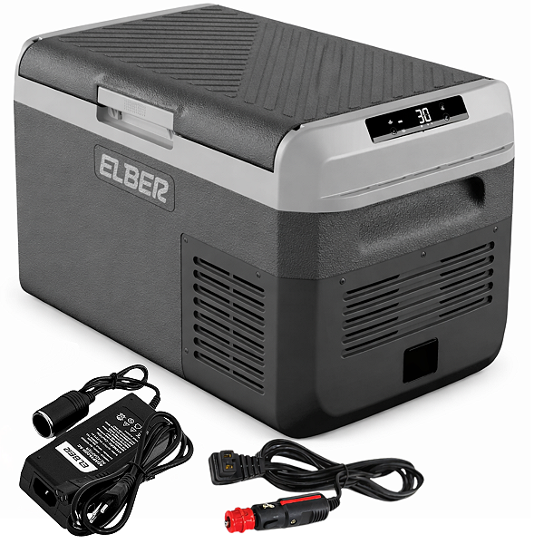 Geladeira Portátil Elber 50lts 12v 24V Bluetooth Modelo 2025 P/ Lancha Caminhão Motorhome