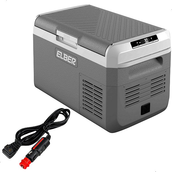 Geladeira Portátil Elber 50lts 12v 24V Bluetooth Modelo 2025 P/ Lancha Caminhão Motorhome
