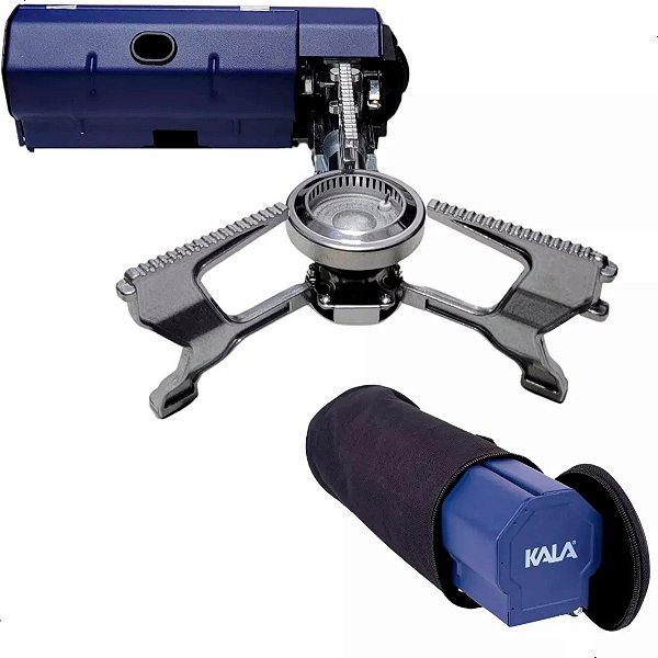 Fogareiro Fogão Portatil A Gás Slim Kala Camping Pesca Trilha Leve