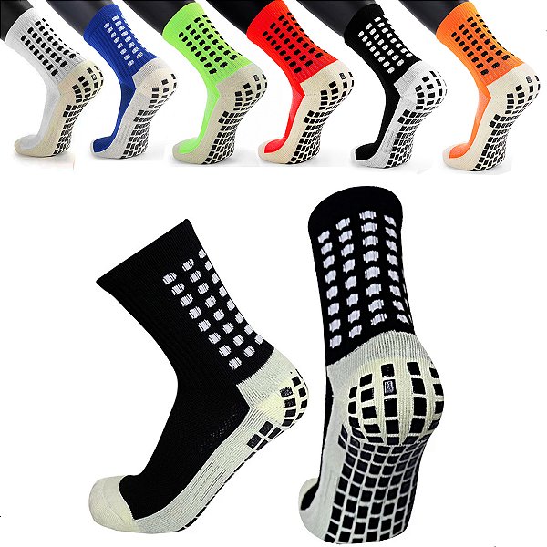 Meia Meião Futebol Esportiva Antiderrapante Treino Ciclismo Algodão de Alta Qualidade
