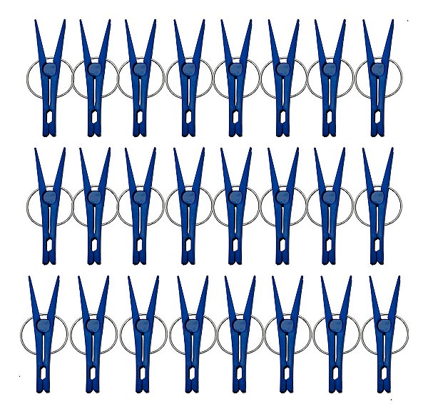 Kit 24pç Prendedor Grampo De Roupa Plastico Forte Resistente