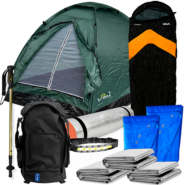 Kit 11 Pçs Legendários Completo Mochila Barraca Acampamento
