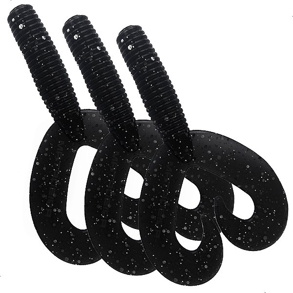 Isca Artificial Soft Grub Duplo Matadeira Cart.3pçs + Anzol Offset