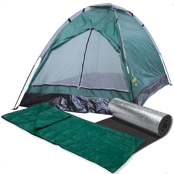 Barraca 2 Pessoas Saco Dormir Isolante Termico Trilha Pesca