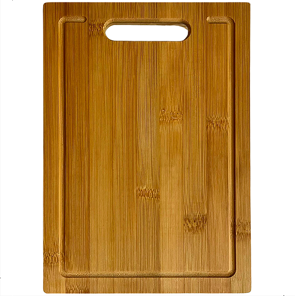 Tábua de Corte em Bambu Rústica Média/Grande Ideal para Churrasco & Cozinha Premium