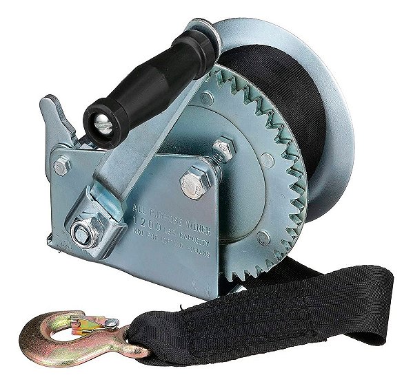 Guincho Manual Catraca 1200Lbs Carretinha Barco Lancha Jet