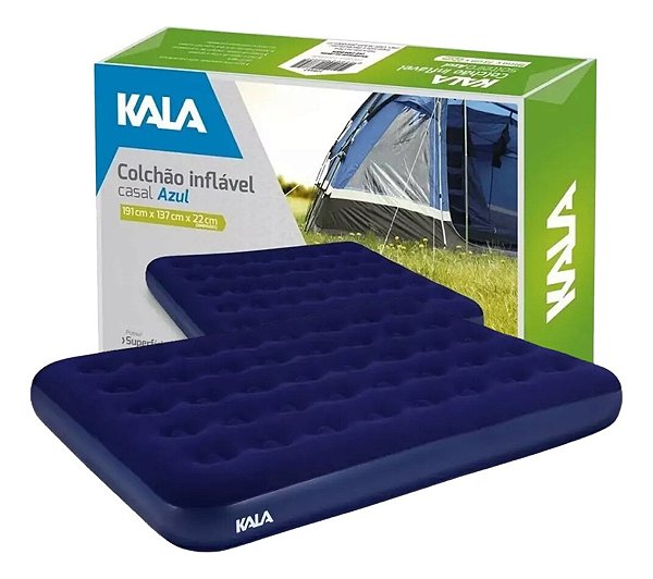 Colchão Inflavel Casal Acampamento Camping Multiuso Kala