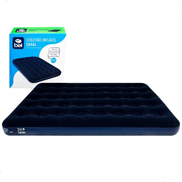 Colchão Inflavel Casal Suporta 300kgs Camping Bel