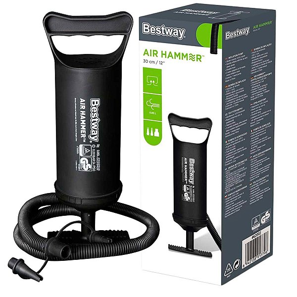 Bomba De Ar Manual Encher Colchão Inflável Piscinas Boias