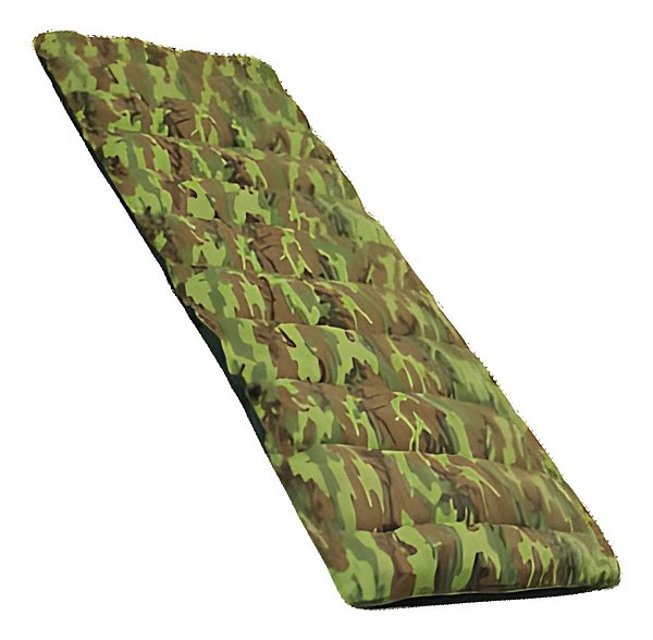 Colchonete Dobravel Camping MontLong Solteiro 1,90m x 0,60m Camuflado