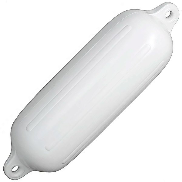 Defensa Náutica Em Pvc Branco G5 Polyform Barcos Atracação