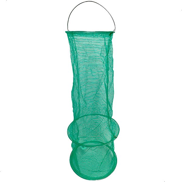 Viveiro Sambura Funil N°02 Covo Pesca Nylon 72cm Reforçado