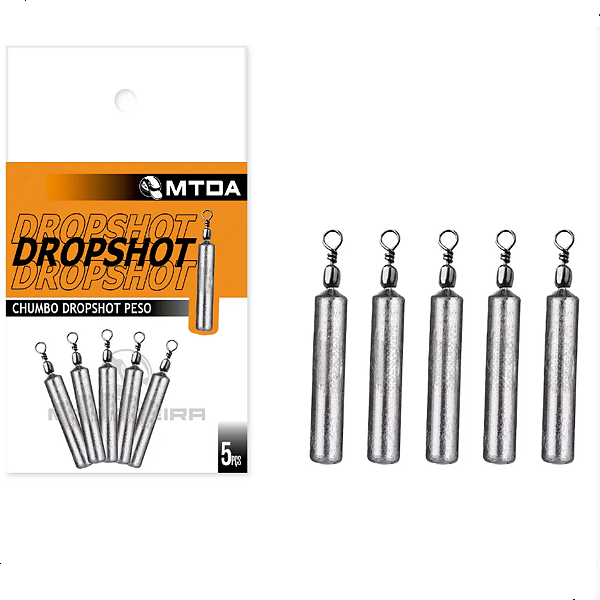 Chumbada DropShot MTDA 4g à 10g Cartela 5pçs