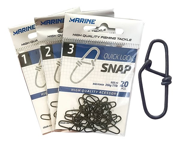 Snap Quick Lock Marine Aço Inox 1/2/3