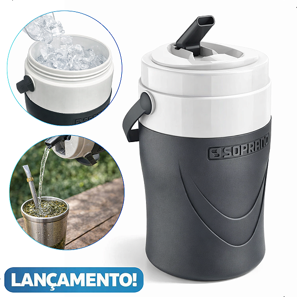 Botijão Termico Everest 2L Cinza - Soprano