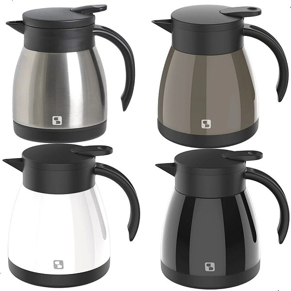 Garrafa Bule Térmico Aço Inox com Gatilho Soprano Elegance 500ml