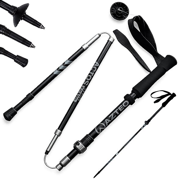 Bastão Caminhada Actos Pro Race Ajustável Azteq 38-135 cm
