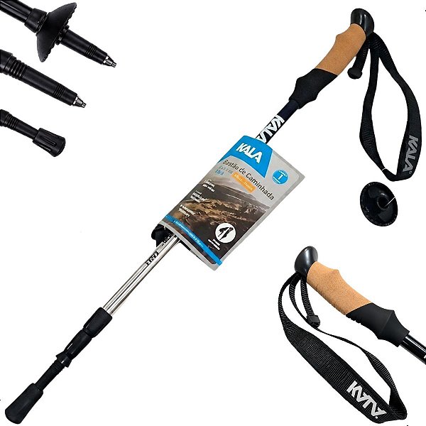 Bastão Caminhada Kala Eagle Anti-shock Alumínio Ajustável