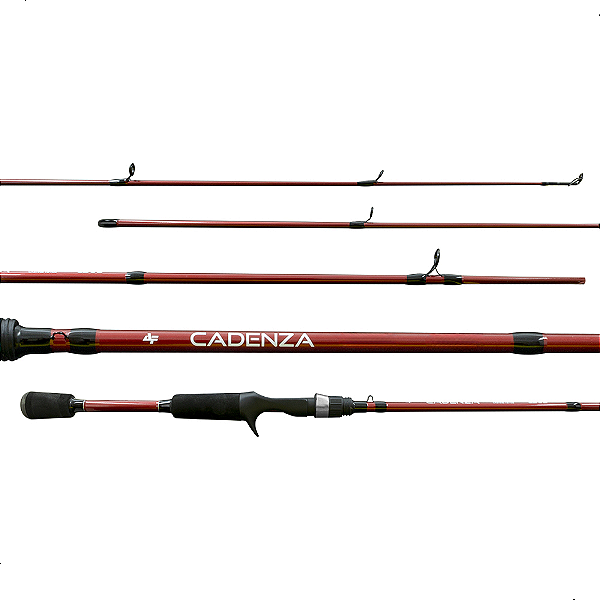 Vara Para Carretilha Cadenza Carbono C561 6-12Lbs 1,68m Vermelha Albatroz