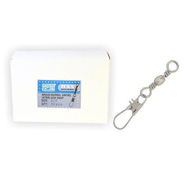 Girador Com Snap BSS Nickel N°5 Cx.100pçs Marine Sports