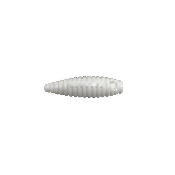 Isca Artificial Soft Charutinho Maluco Branco