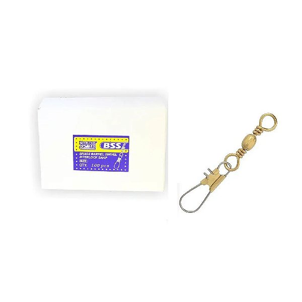 Girador Com Snap BSS Gold N°5 Cx.100pçs Marine Sports
