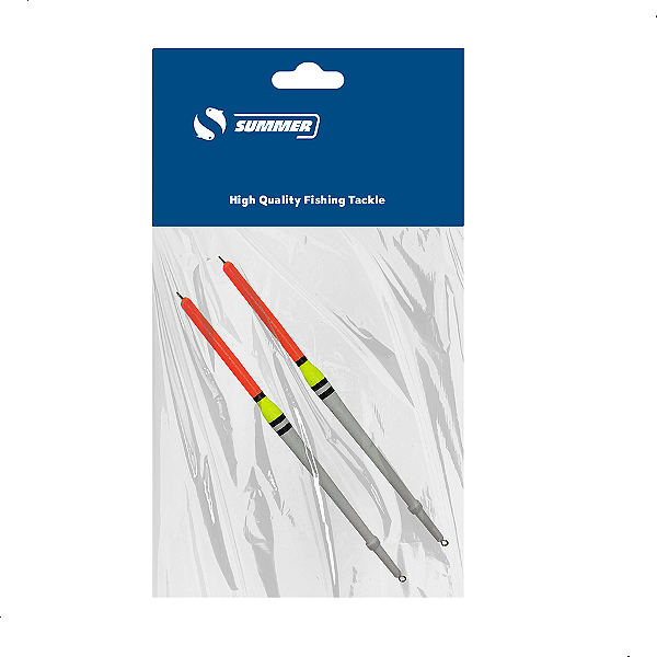 Bóia Pena Palito de Madeira L-B 15cm 2pçs Summer