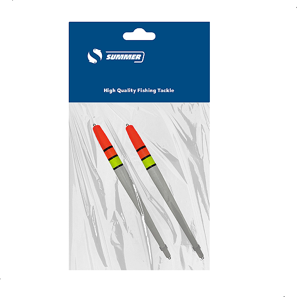 Bóia Pena Palito de Madeira T 19cm 2pçs Summer