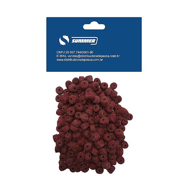 Isca Natural Pronta Furada Essência de Amendoim Cartela 100g Summer