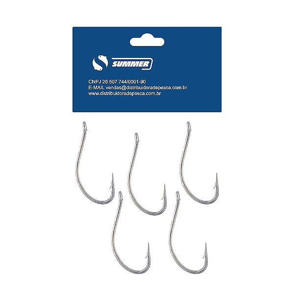 Anzol Maruseigo Nickel N°26 Cartela C/5pçs Summer