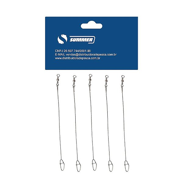 Lider Aço Encastoador 6'' Cartela 5pçs Summer