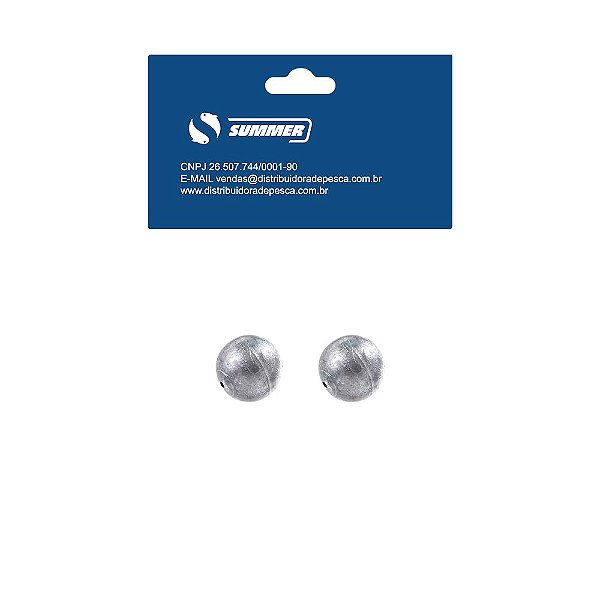 Chumbada Bola 25gr Cartela 2pçs Summer