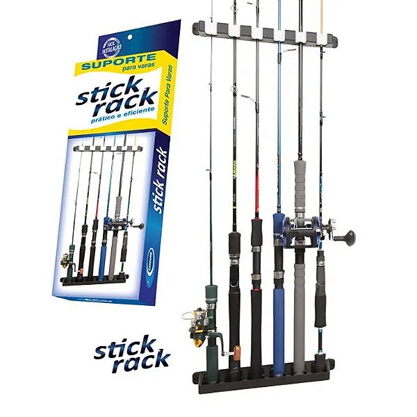 Suporte de Parede Para Varas de Pesca Rod Rack AquaFishing